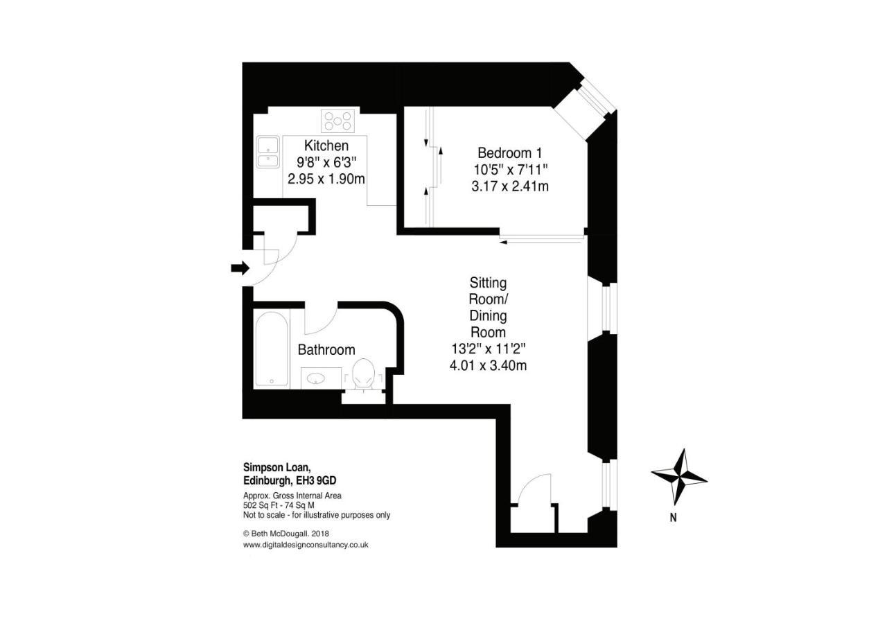 The Quartermile Meadows View Residence Единбург Екстер'єр фото